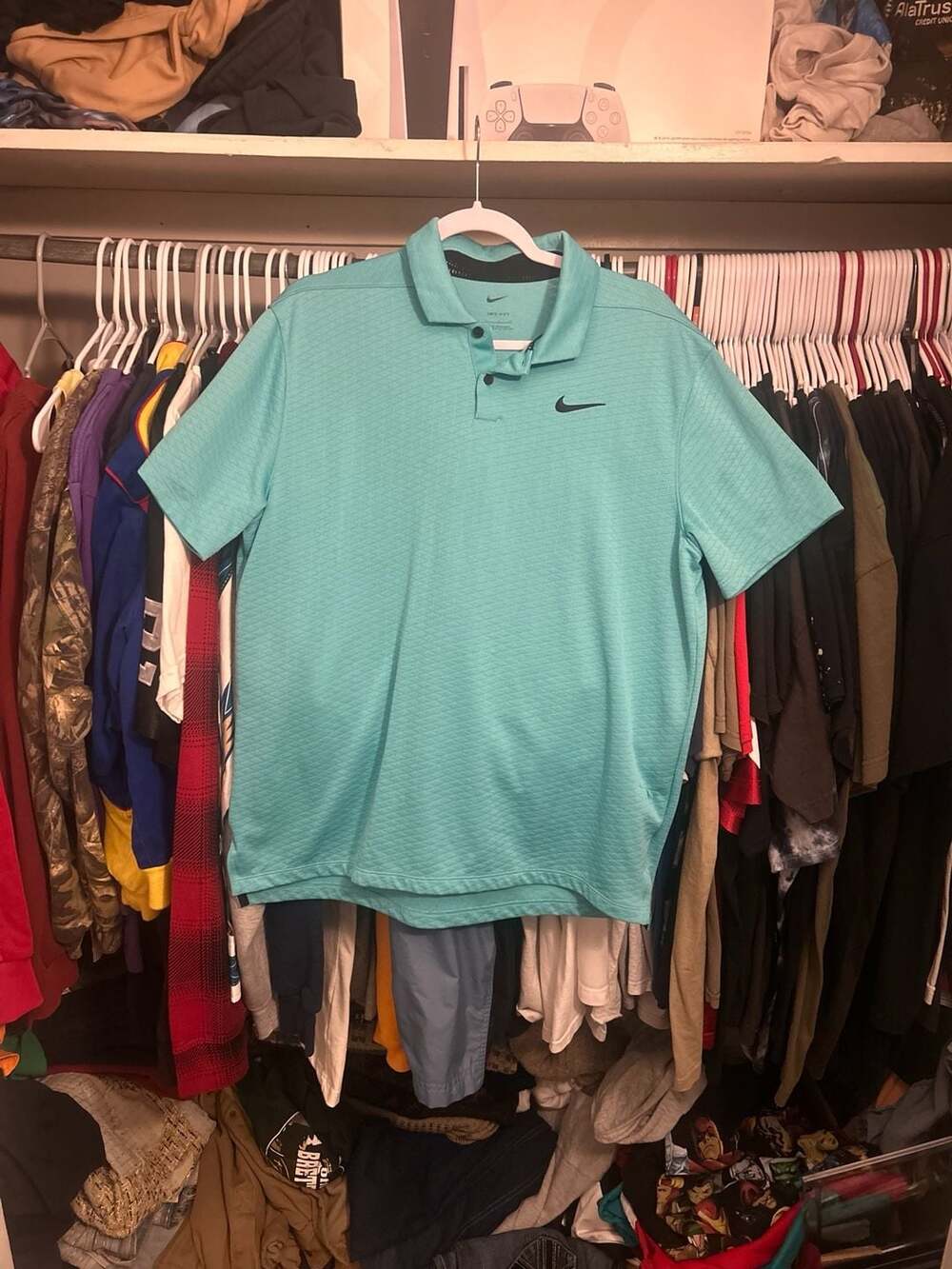 Nike Golf Dri-FIT Vapor Jacquard Polo Shirt - Washed Teal